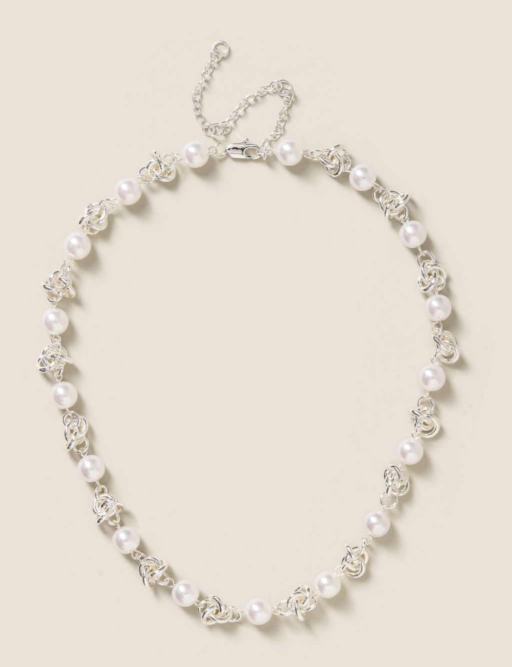 Pearl Knot Chain Necklace