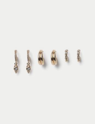 Women's 3 Pack Per Una Earrings - Gold, Gold