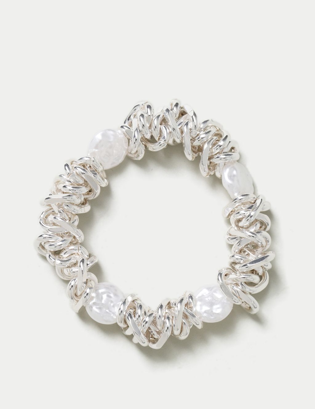 Knotted Pearl Strech Bracelet