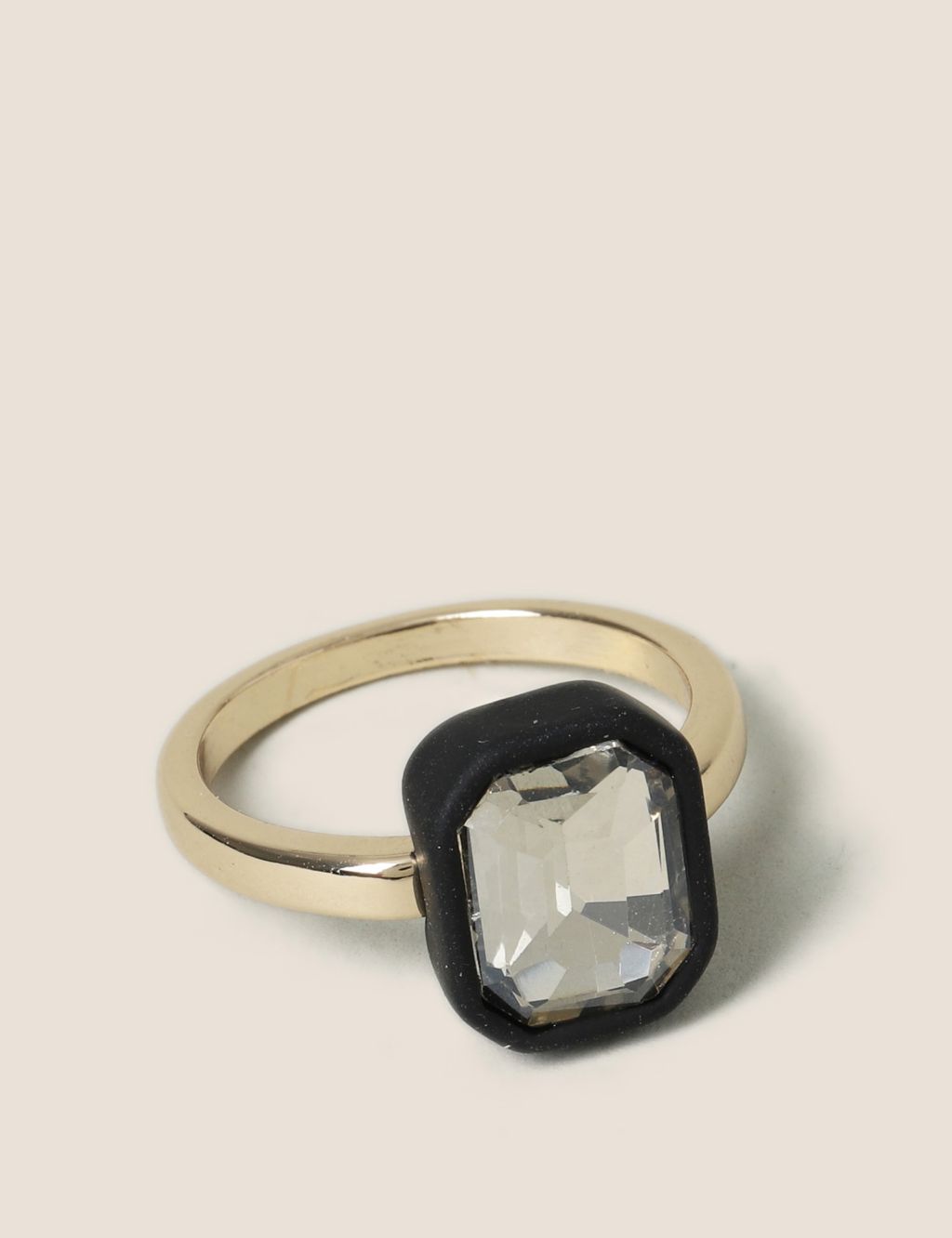 Black Rhinestone Ring image 2