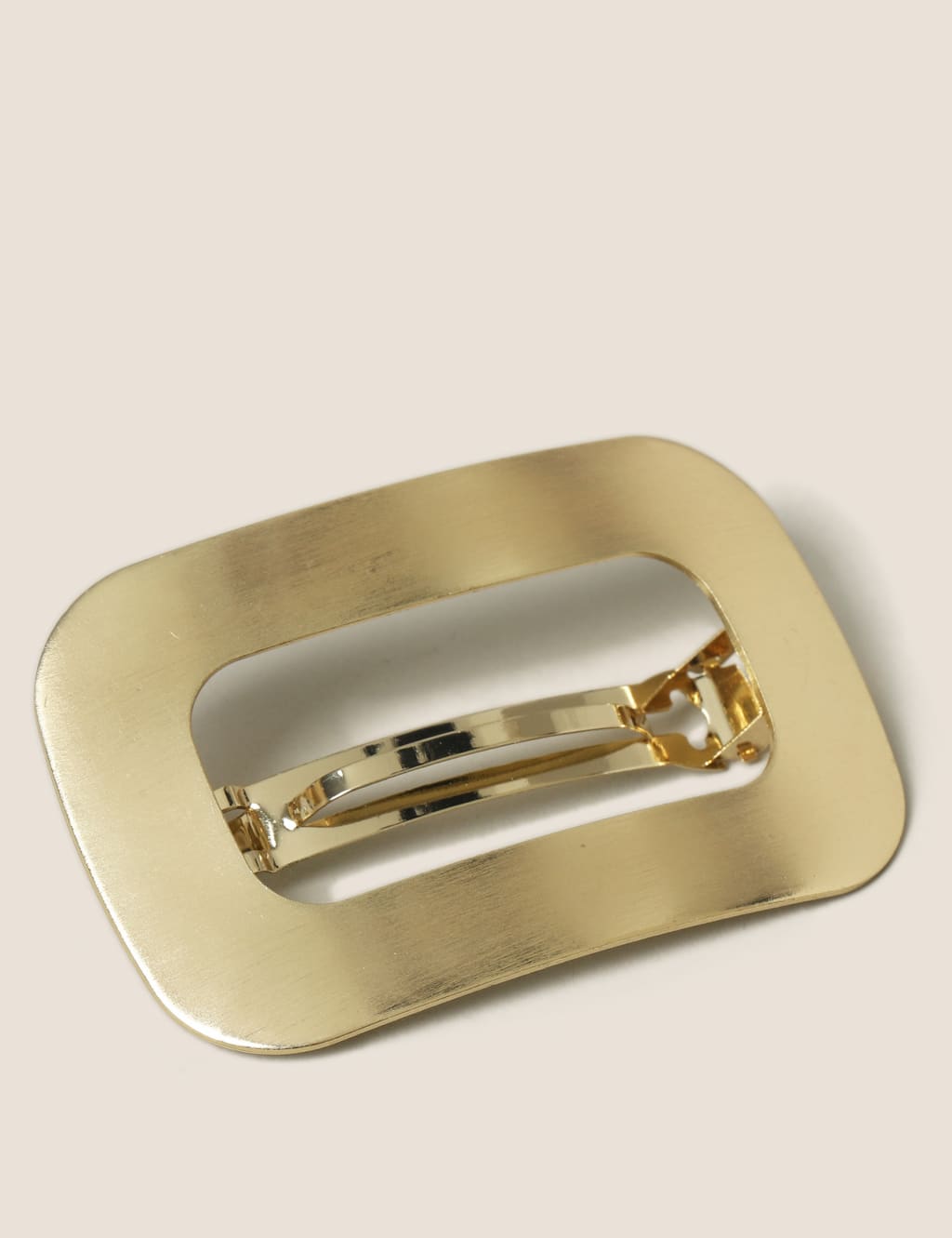Gold Tone Barrette Hair Clip