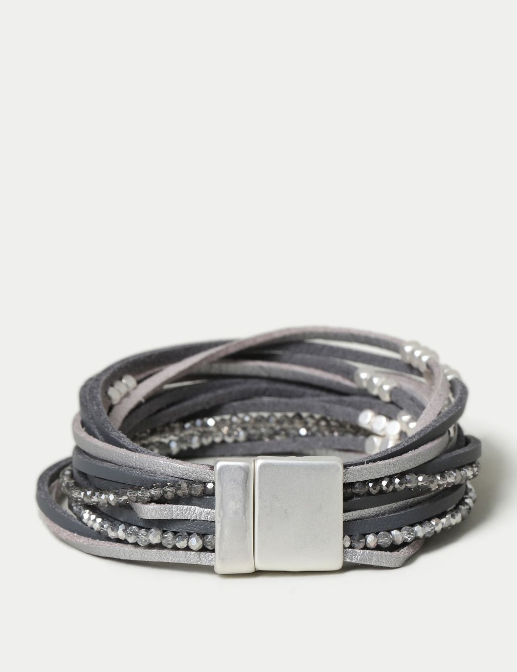 Silver Tone Magnetic Bracelet
