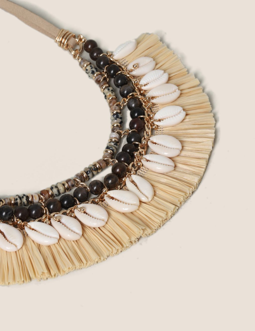 Raffia Semi Precious Collar Necklace image 2