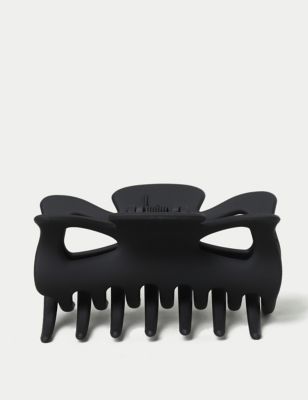 M&S Women's Large Matte Claw - Black, Black
