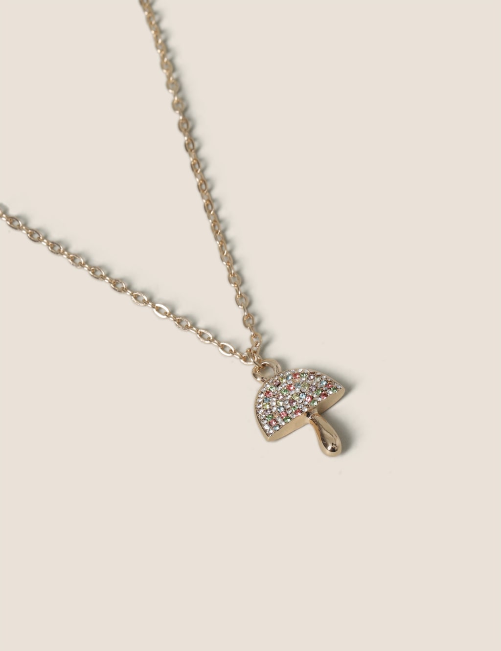 Coloured Crystal Charm Motif Necklace image 1