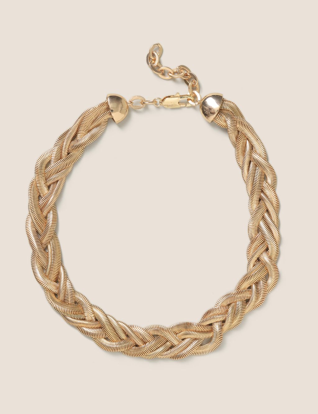 Gold Snake Chain Necklace image 1