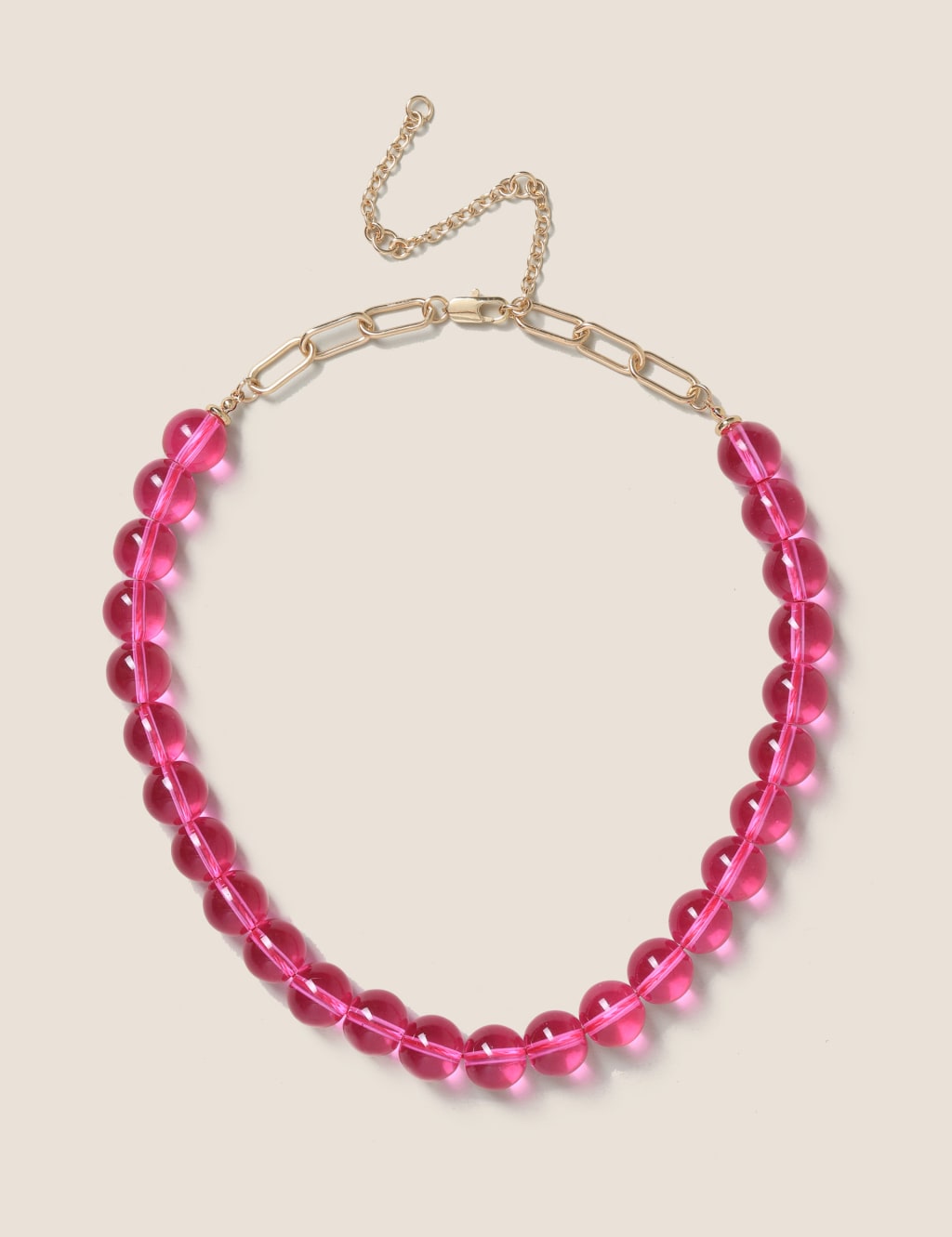 Autograph Pink Beaded Necklace image 1