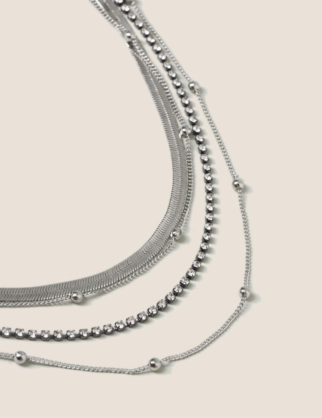 Chain Multirow Short Necklace image 2