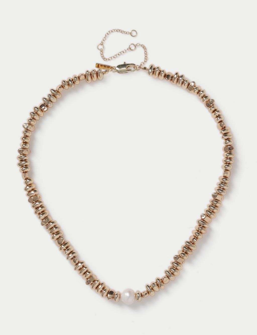 Autograph Fresh Water Pearl Gold Beaded Necklace