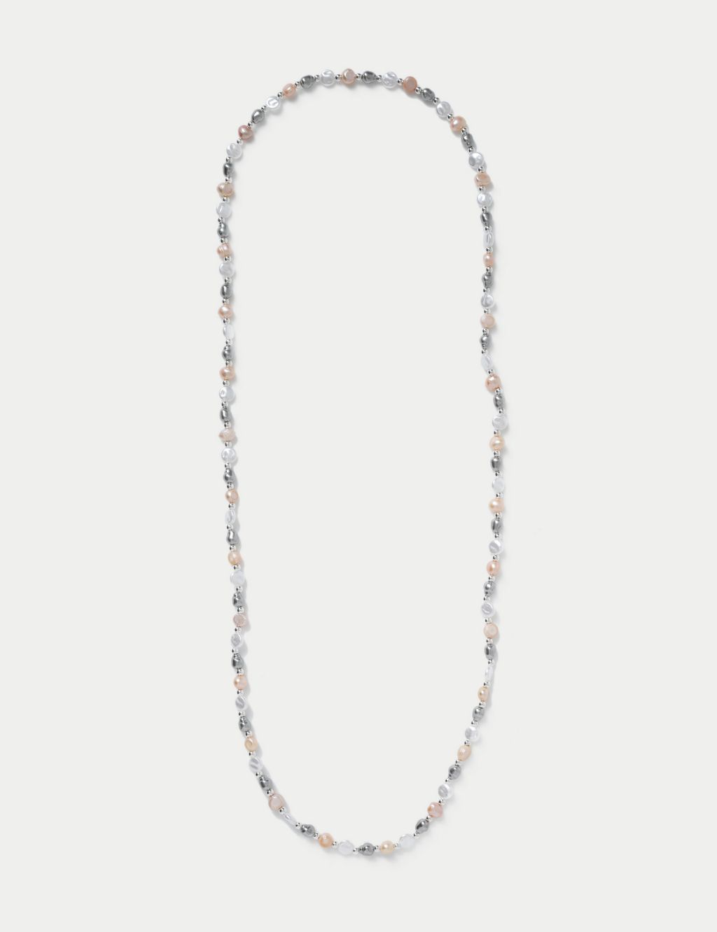 Multi Pearl Long Length Necklace