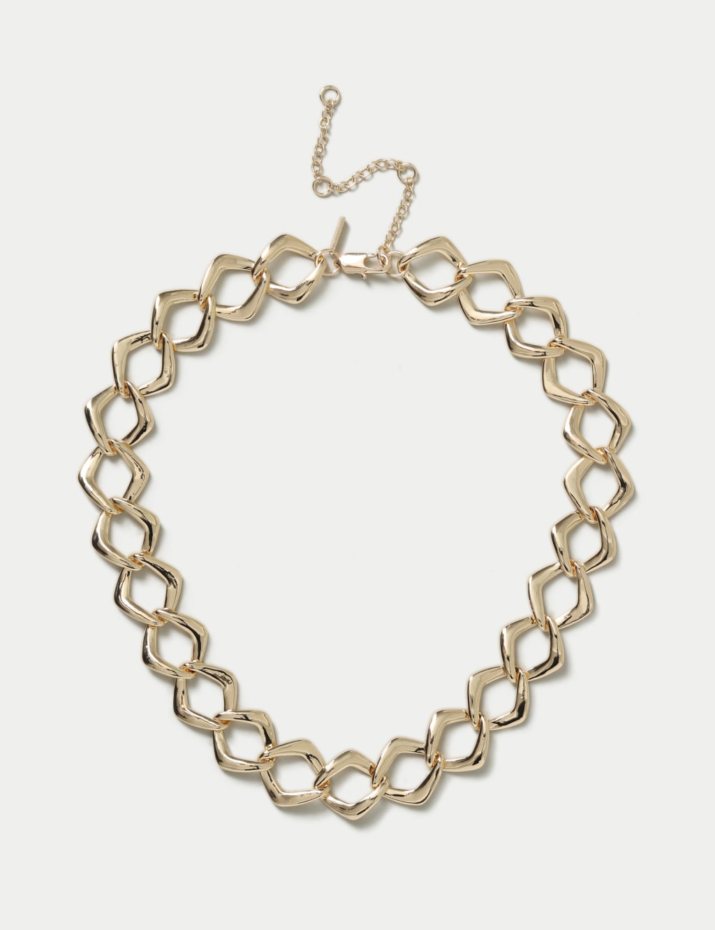 Autograph Diamond Shape Chunky Chain Necklace