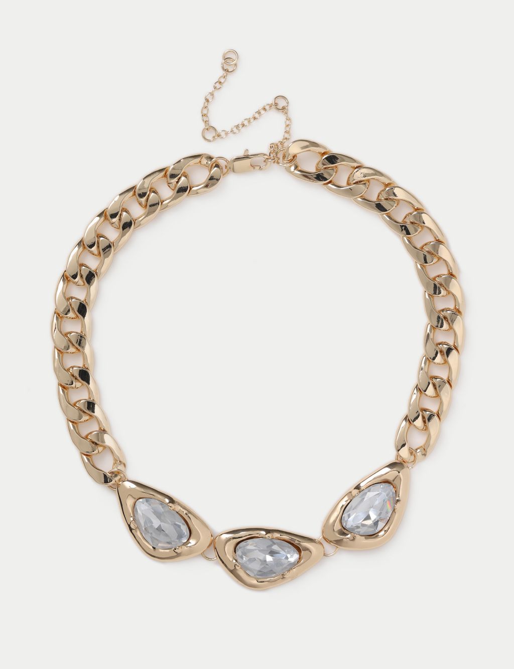 Gold Tone Statement Chain Necklace