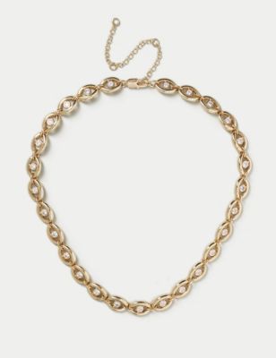 Women's Autograph Gold Link Chain with CZ, Gold