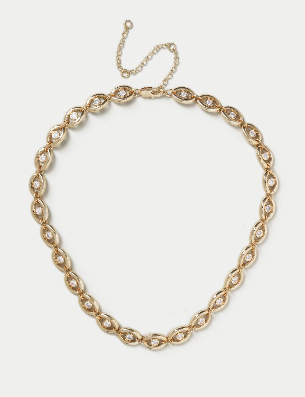 Autograph Gold Link Chain with CZ
