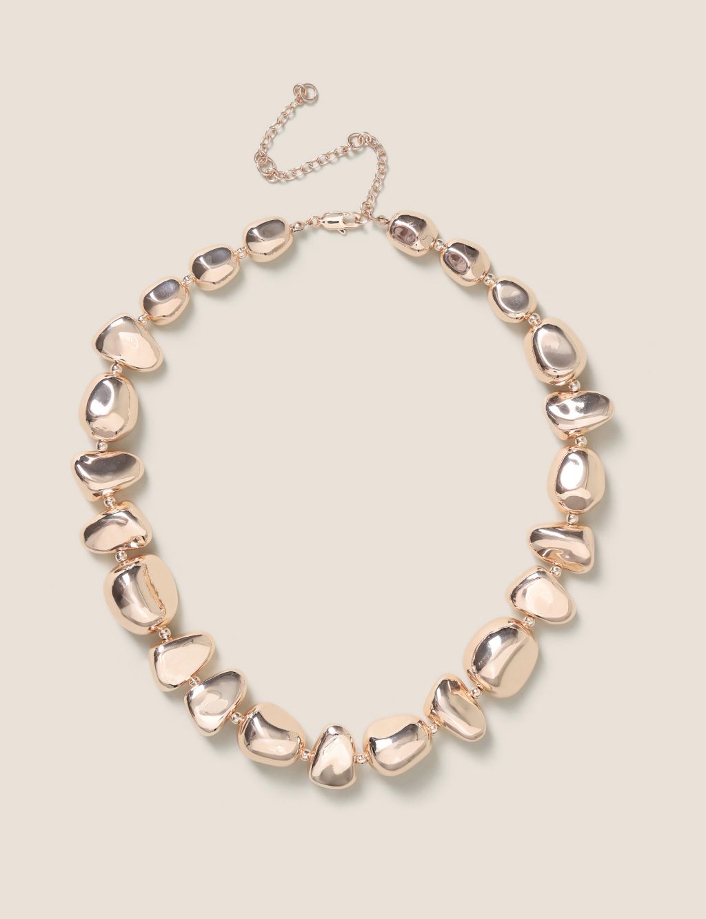 Rose Gold Beaded Necklace image 1