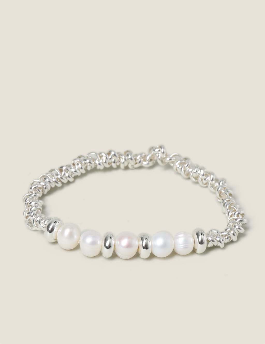 Silver Plated Pearl Bracelet image 2