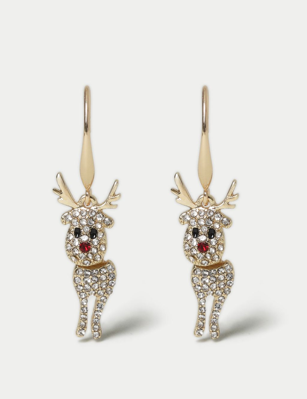 Christmas Reindeer Drop Earrings image 1