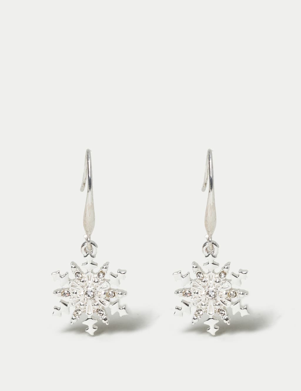 Christmas Snowflake Drop Earrings image 1