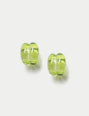 Womens Autograph Green Glass Earrings - Lime, Lime