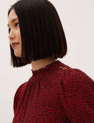 Oasis red leopard outlet print dress