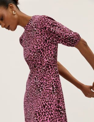 Leopard print clearance dress pink