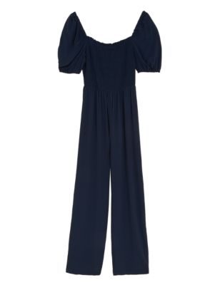 

Womens M&S Collection Short Sleeve Jumpsuit - Navy, Navy