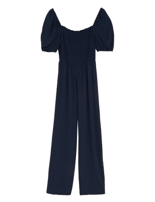 

Womens M&S Collection Short Sleeve Jumpsuit - Navy, Navy