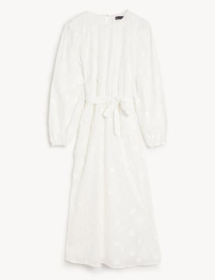 Pure Cotton Floral Maxi Tea Dress