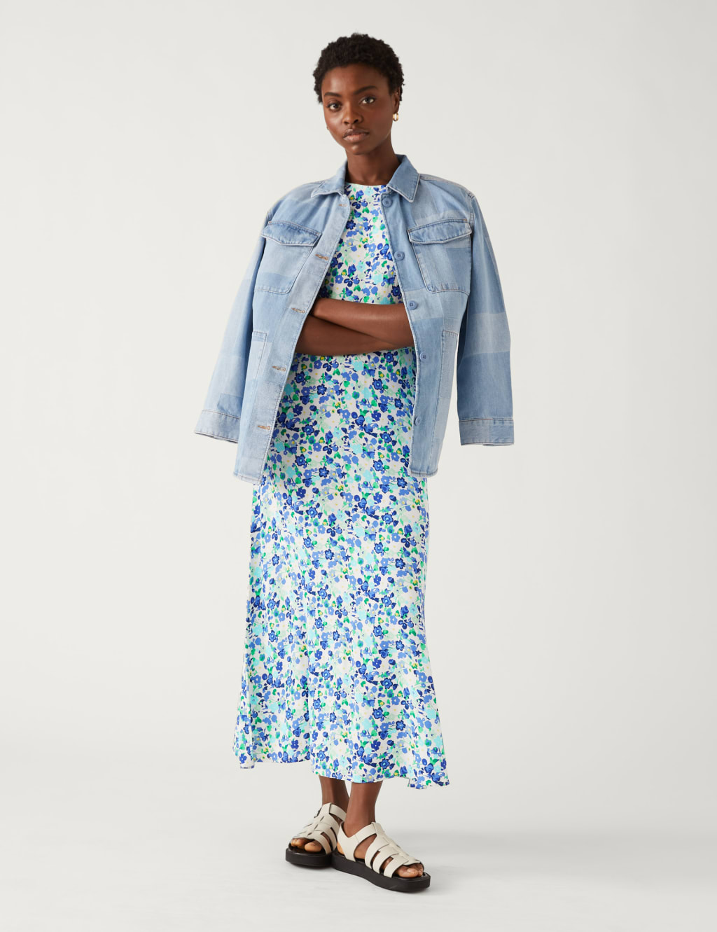 Floral Midaxi Tea Dress image 1