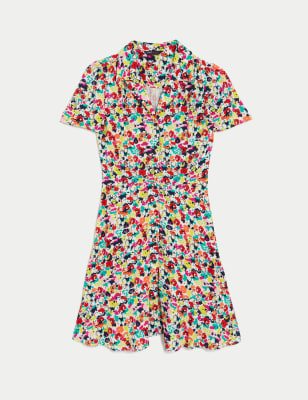 

M&S Collection Minivestido camisero estampadoWomens - Red Mix, Red Mix