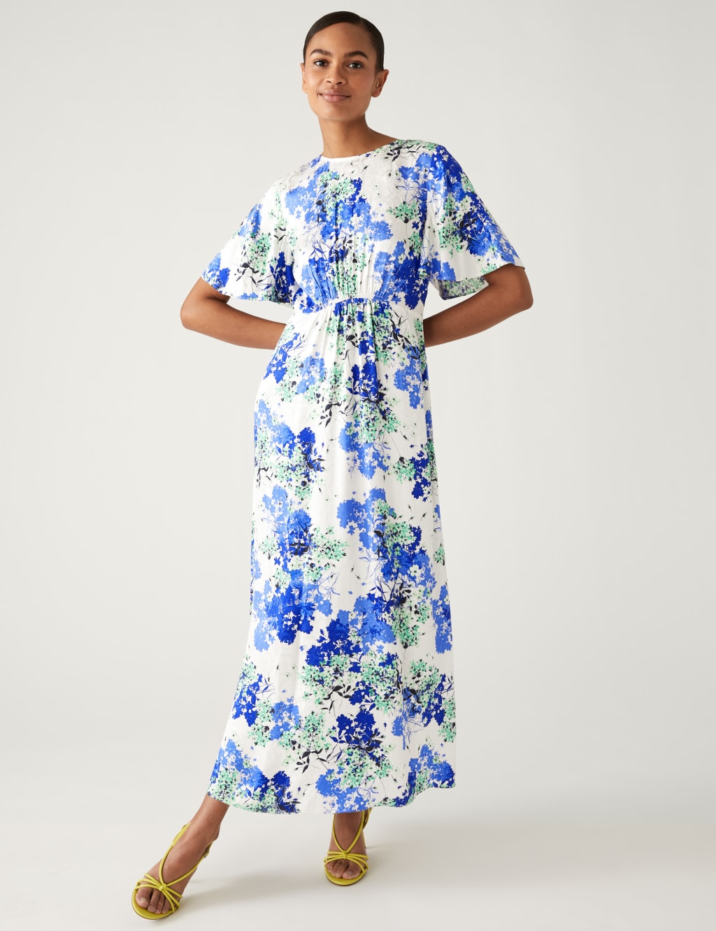 Floral Jacquard Midaxi Tea Dress image 1