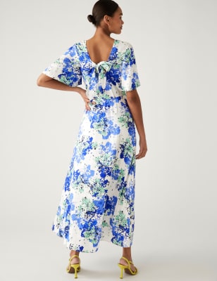 Floral Jacquard Midaxi Tea Dress