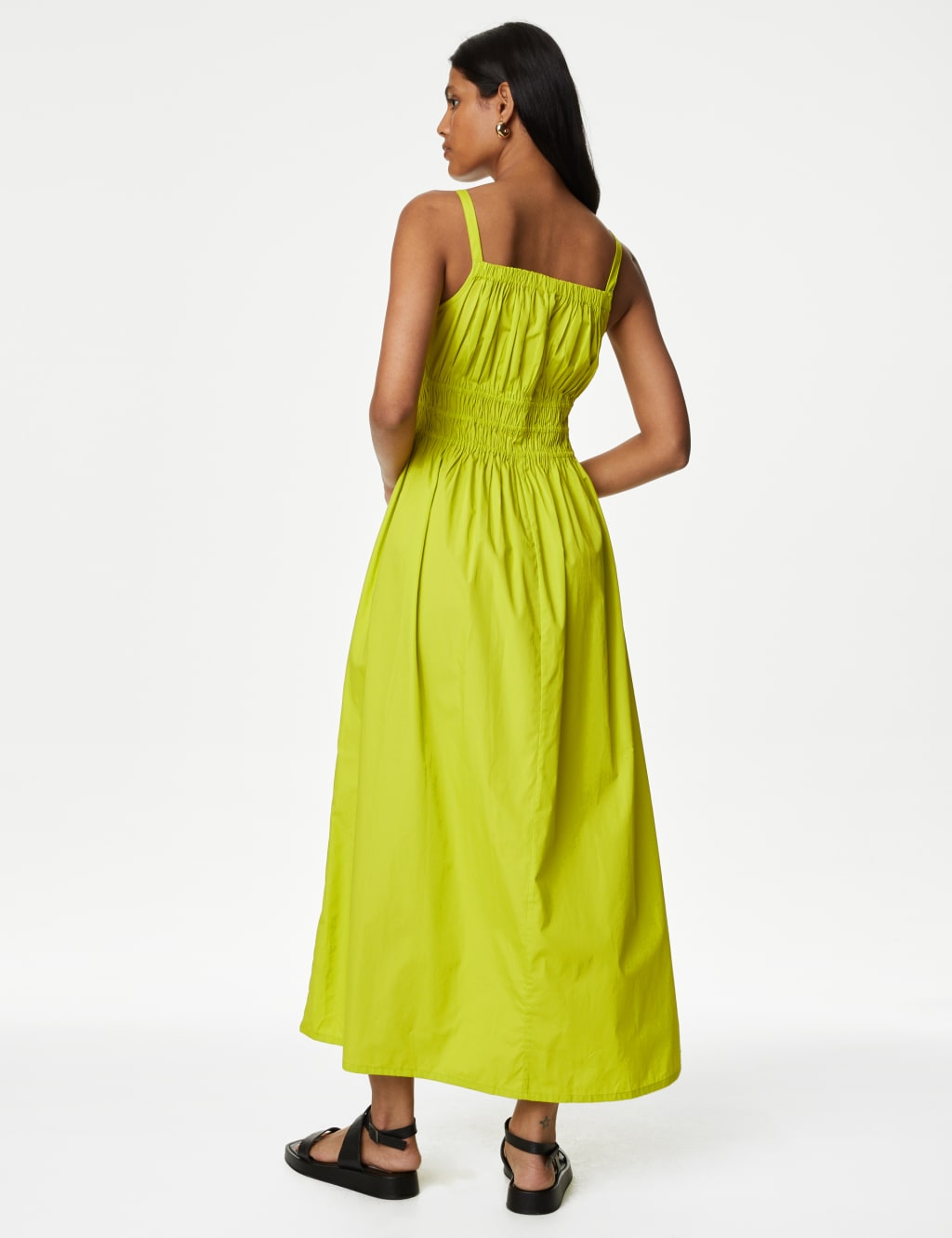 Smocked Strappy Midaxi Dress image 3