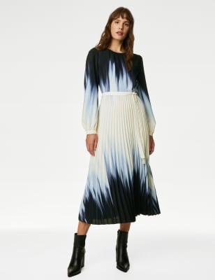 Marks and shop spencer pleated dress