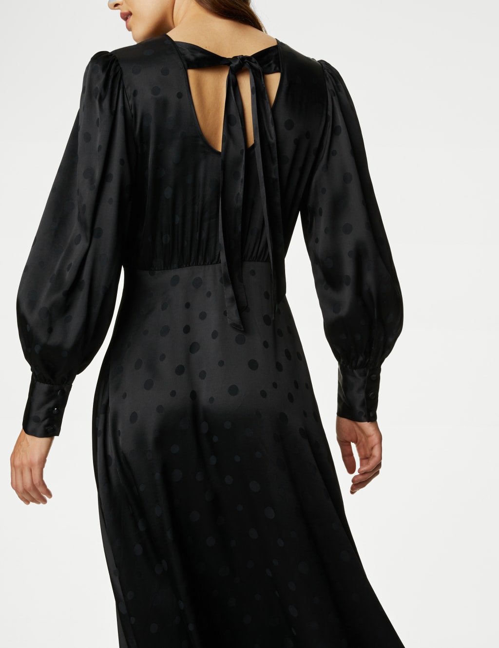 Jacquard Polka Dot Midaxi Tea Dress image 7