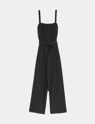 Pure Cotton Cropped Jumpsuit