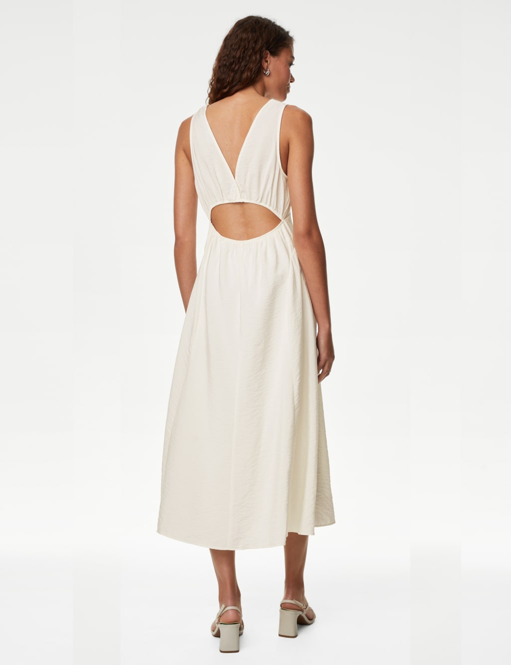 V-Neck Midi Dress image 4