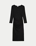 Jersey Ruched Cosy Midi Dress