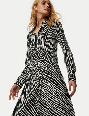 Striped Midaxi Shirt Dress