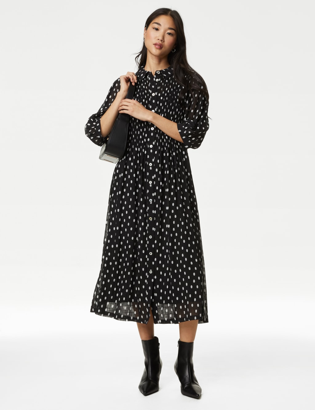 Black dress m and s deals