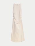 Gerafftes Midaxi-Bodycon-Kleid aus Jersey