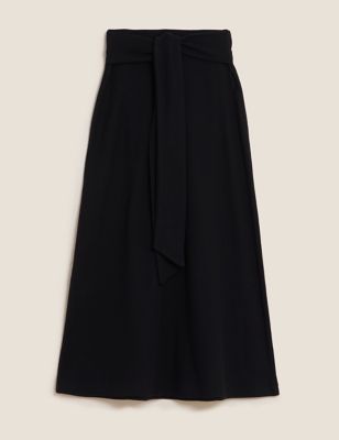 M&S Womens Belted Midaxi A-Line Skirt
