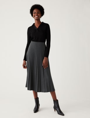 Pleated Jersey Maxi Skirt - Women - Ready-to-Wear