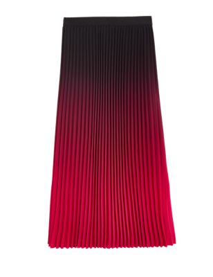 

Womens M&S Collection Ombre Pleated Midaxi Skirt - Pink Mix, Pink Mix