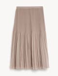 Plisse Midaxi Skirt