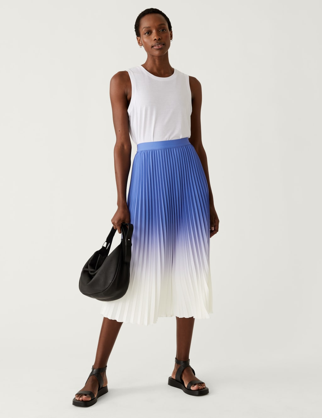 Ombre Pleated Midaxi Skirt image 2