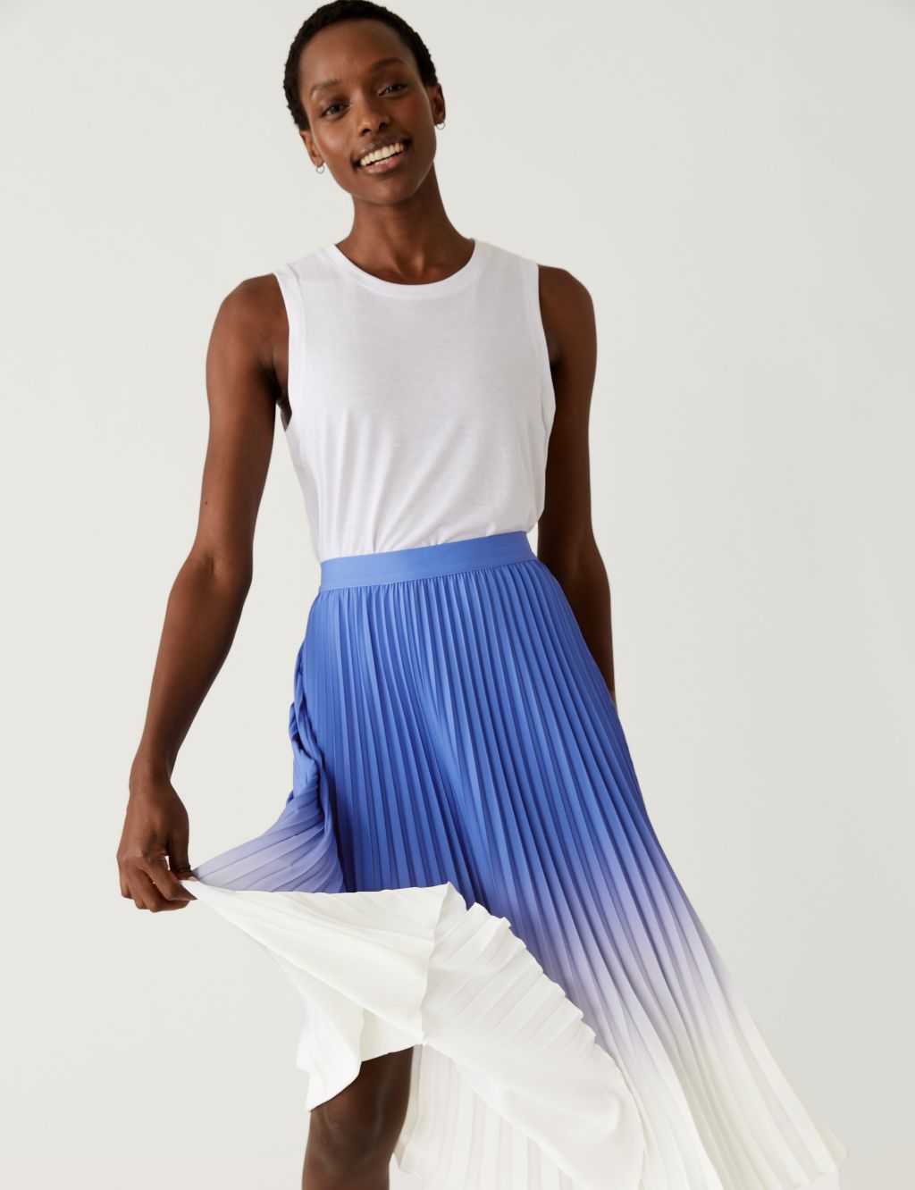 Ombre Pleated Midaxi Skirt image 4