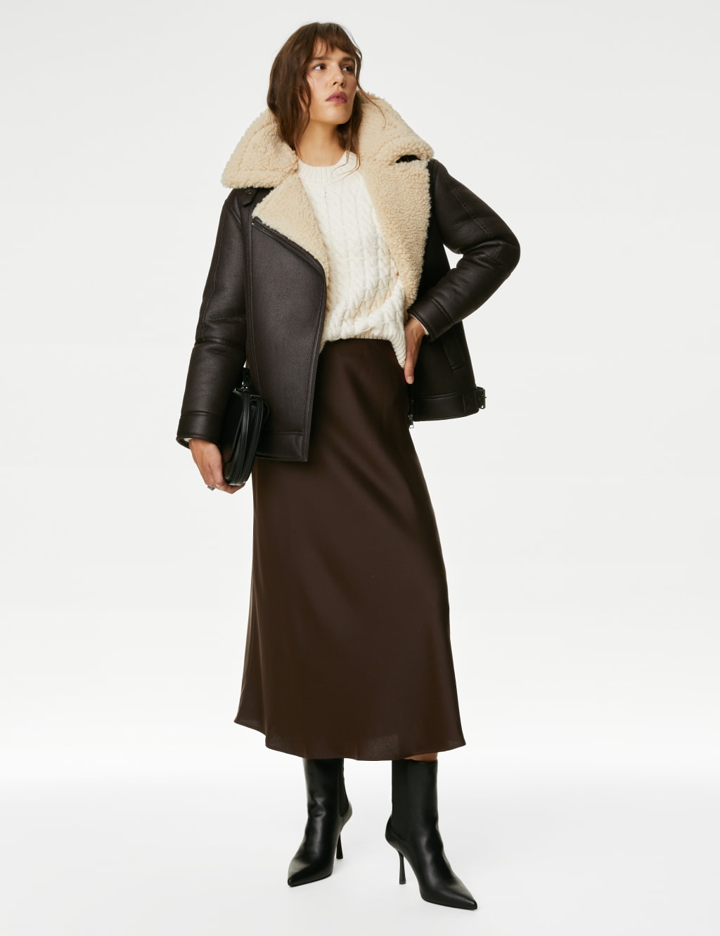 Satin Midaxi Slip Skirt image 1
