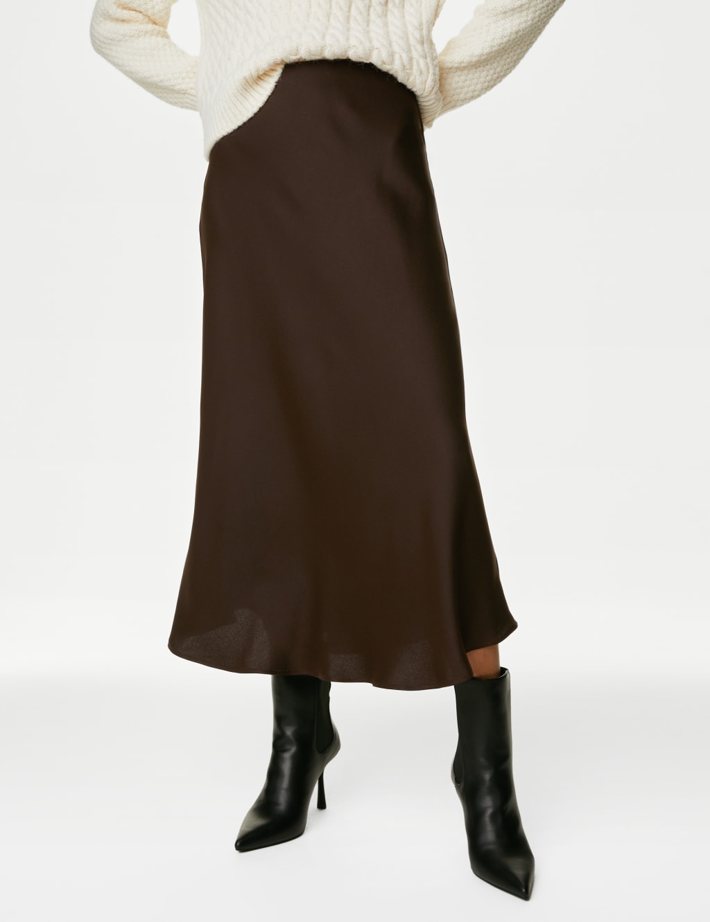 Satin Midaxi Slip Skirt image 3