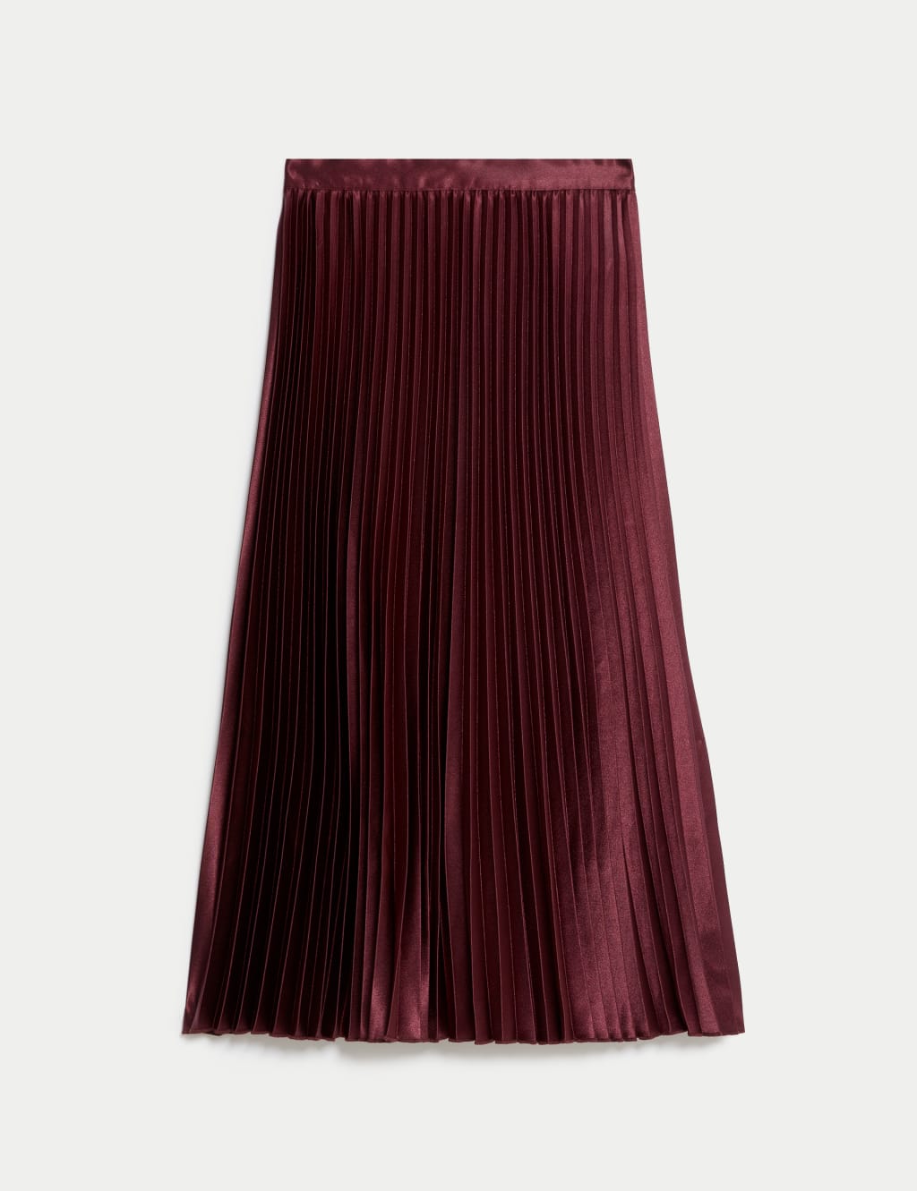 Satin Pleated Midaxi Skirt image 2